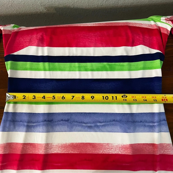 Vince Camuto Striped Watercolor Dress Sz 8 - Picture 7 of 12